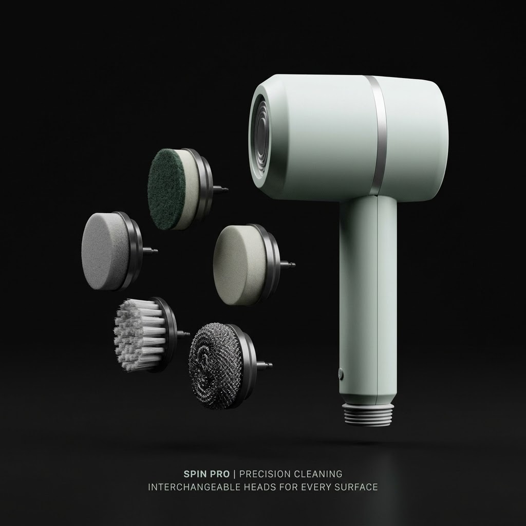 Spin Pro with five interchangeable heads